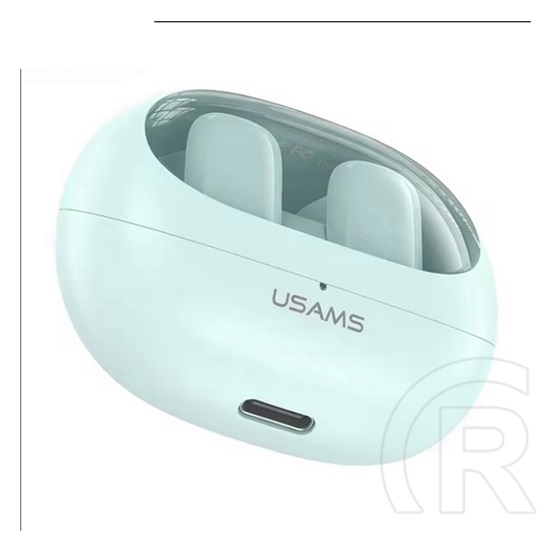 Usams td22 bluetooth fülhallgató sztereo (v5.3, tws, zajszűrő + töltőtok) világoszöld