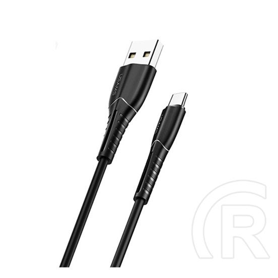 Usams U35 USB adat- és töltőkábel (A dugó / micro-B dugó, 2A, 1 m, fekete)