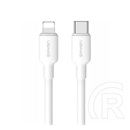 Usams u84 adatkábel (type-c - lightning, 20w, pd gyorstöltő, 100cm) fehér