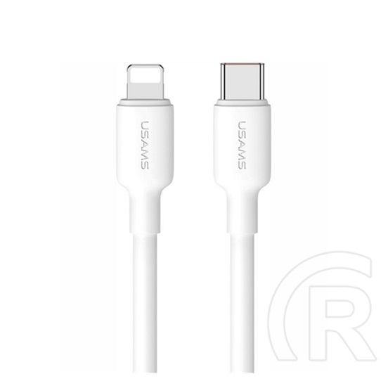 Usams u84 adatkábel (type-c - lightning, 20w, pd gyorstöltő, 100cm) fehér