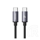 Usams u91 adatkábel (type-c - type-c, 60w, pd gyorstöltő, 100cm) sötétszürke
