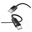 Usams u94 adatkábel (usb - type-c, 18w, gyorstöltő, 100cm) fekete