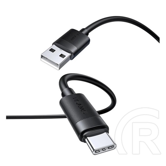 Usams u94 adatkábel (usb - type-c, 18w, gyorstöltő, 100cm) fekete