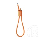 Usams u97 adatkábel (type-c - type-c, 60w, pd gyorstöltő, kézpánt, 30cm) narancssárga