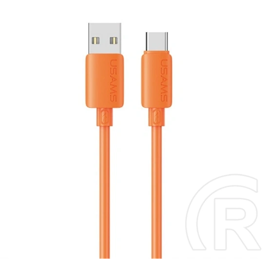 Usams u98 adatkábel (usb - type-c, 18w, gyorstöltő, 100cm) narancssárga