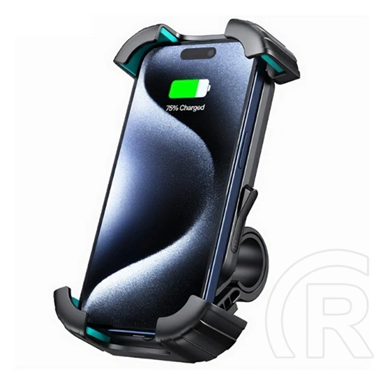 Usams us-zj078 kerékpáros és motoros telefontartó (kormányra rögzíthető, 360°, 4.7-6.7" méret) fekete