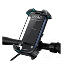Usams us-zj078 kerékpáros és motoros telefontartó (kormányra rögzíthető, 360°, 4.7-6.7" méret) fekete