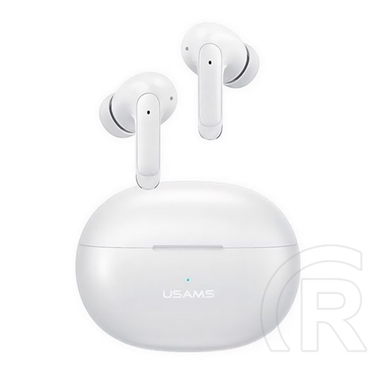 Usams x-don bluetooth fülhallgató sztereo (v5.3, tws, mikrofon, zajszűrő + töltőtok) fehér