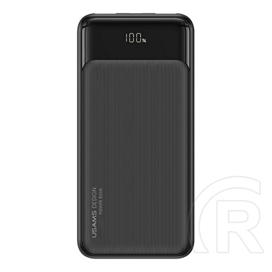 Usams xy vésztöltő 2 usb+type-c aljzat (20000mah, 10w, gyorstöltő, led kijelző) fekete