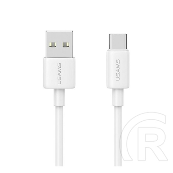 Usams yd series adatkábel (usb - type-c, 18w, 3a, gyorstöltő, 100cm) fehér