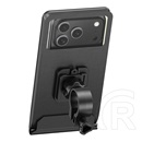 Usams zj083 kerékpáros és motoros telefontartó (kormányra rögzíthető, 360°, por és vízálló tok, 4.7-7.2" méret) fekete