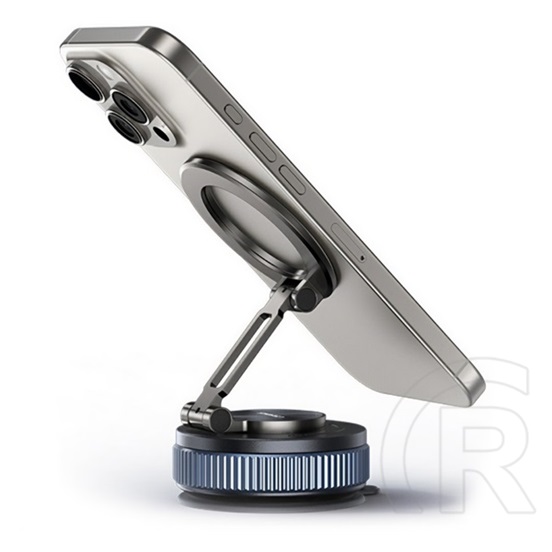 Usams zj084 autós tartó (műszerfalra, szélvédőre, mágneses, 360°, állítható, 4-7" méret) fekete