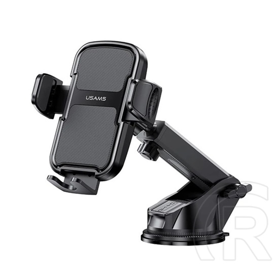 Usams zj086 autós tartó (műszerfalra, tapadókorongos, automata, 360°, 4.7-7" méret) fekete