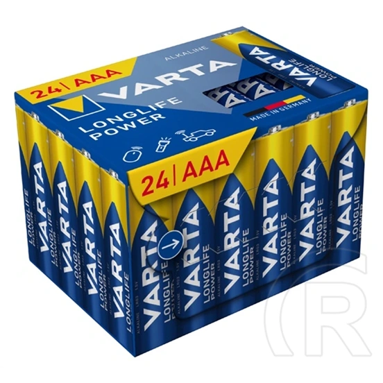 VARTA Longlife Power tartós elem (AAA, LR03, 1.5V, alkáli) 24db/csomag