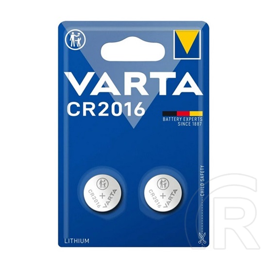 VARTA gombelem (cr2016, 3v, lítium) 2db / csomag