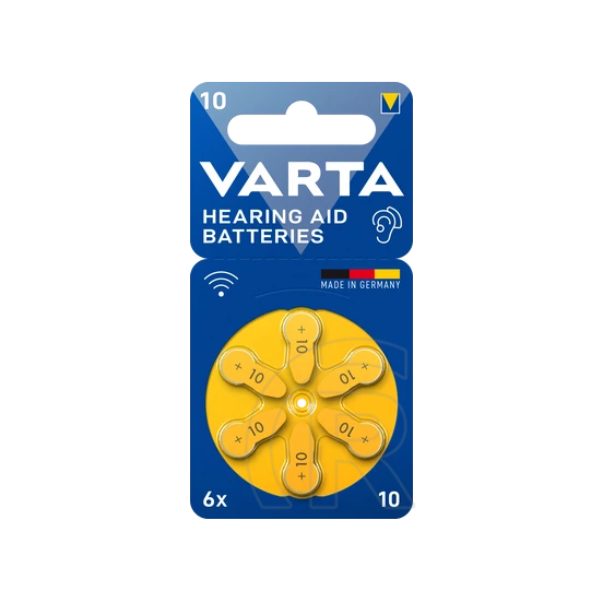 Varta Hallókészülék-elemek 10 BLI 6