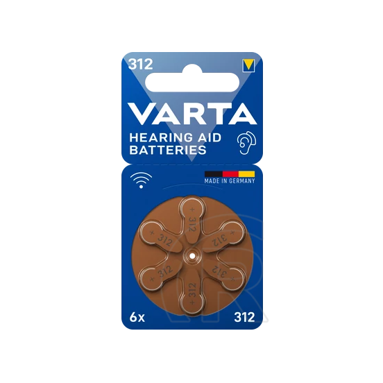 Varta Hallókészülék-elemek 312 BLI 6