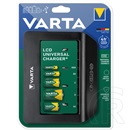 Varta LCD Universal Charger+ akkutöltő (AA/AAA/C/D/9V elem kompatibilis, led kijelző, fekete)