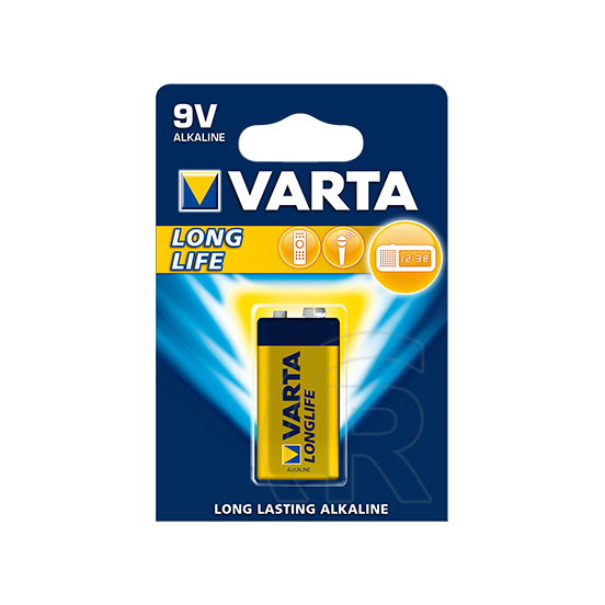 Varta Longlife alkáli elem (9V/6LR61, 1db)