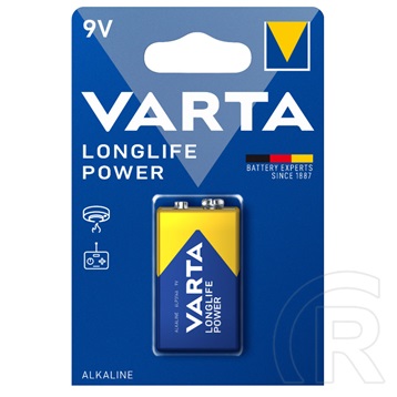 Varta Longlife Power alkáli elem (9V/6LR61, 1db)