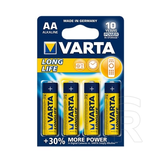 Varta Longlife Power AA ceruza elem (4db)