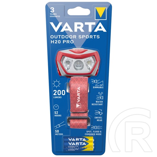 Varta Outdoor sports H20 PRO fejlámpa