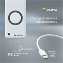 Varta Portable Wireless Powerbank+vezeték nélküli töltő 20.000mAh