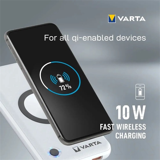 Varta Portable Wireless Powerbank+vezeték nélküli töltő 20.000mAh