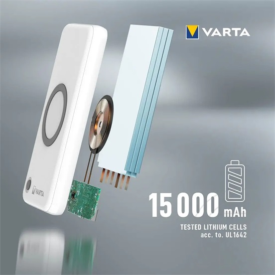 Varta Portable Wireless Powerbank+vezeték nélküli töltő 20.000mAh