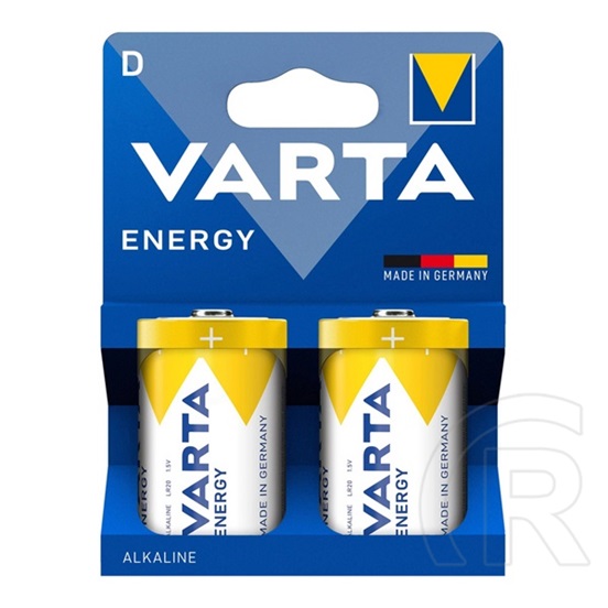 Varta energy tartós elem (d, lr20, 1.5v, alkáli) 2db/csomag