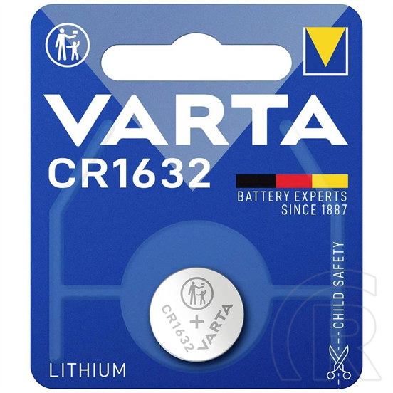 Varta gombelem (cr1632, 3v, lítium) 1db/csomag