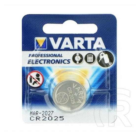 Varta gombelem (cr2025, 3v, lítium) 1db/csomag