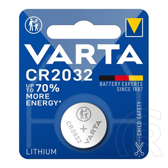 Varta gombelem (cr2032, 3v, lítium) 1db/csomag
