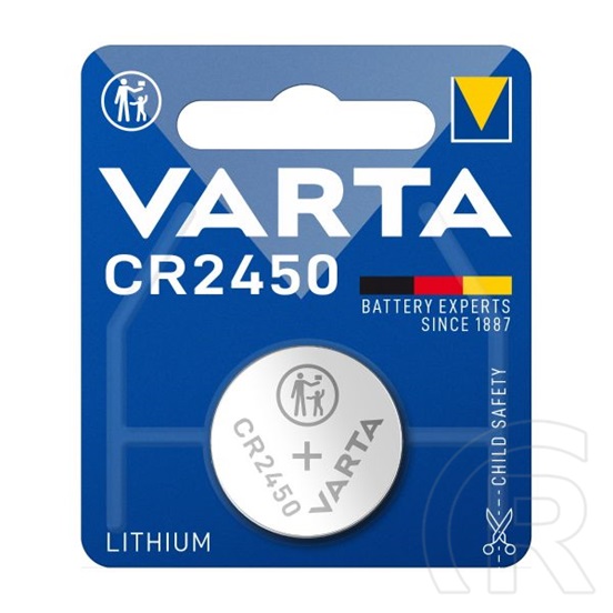 Varta gombelem (cr2450, 3v, lítium) 1db/csomag