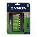 Varta lcd multi charger+ akkutöltő (240v, 8xaa/aaa elem kompatibilis, led kijelző) fekete