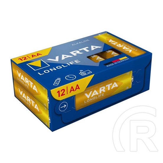 Varta longlife cube tartós elem (aa, lr06, 1.5v, lítium) 12db/csomag