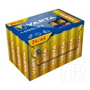 Varta longlife cube tartós elem (aa, lr06, 1.5v, lítium) 24db/csomag