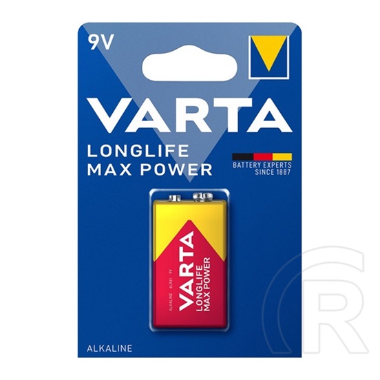 Varta longlife max power tartós elem (6lr61, 9v, alkáli) 1db/csomag