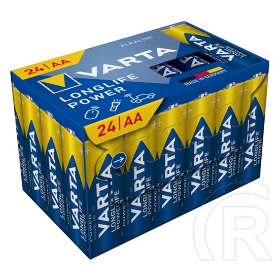 Varta longlife power tartós elem (aa, lr06, 1.5v, alkáli) 24db/csomag