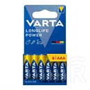 Varta longlife power tartós elem (aaa, lr03, 1.5v, alkáli) 6db/csomag