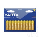 Varta longlife tartós elem (aa, lr06, 1.5v, lítium) 10db/csomag