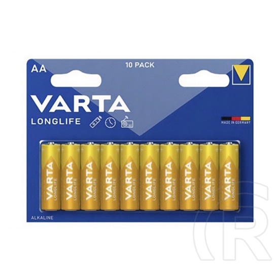 Varta longlife tartós elem (aa, lr06, 1.5v, lítium) 10db/csomag