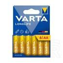 Varta longlife tartós elem (aa, r6, 1.5v, alkáli) 6db/csomag