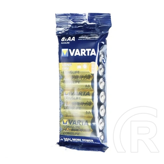 Varta longlife tartós elem (aa, r6, 1.5v, alkáli) 8db/csomag