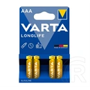 Varta longlife tartós elem (aaa, r3, 1.5v, alkáli) 4db/csomag