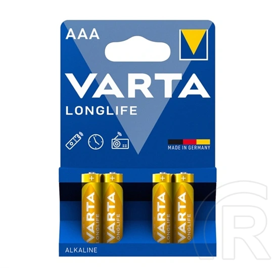 Varta longlife tartós elem (aaa, r3, 1.5v, alkáli) 4db/csomag