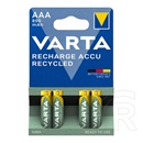 Varta recharge accu recycled elem (aaa, 1.2v, 800mah ni-mh, újratölthető) 4db/csomag