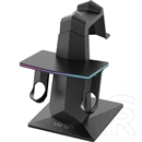 Venom Meta Quest 2/3/3S tartó állvány VS4215 (USB-C töltőkábel, 2 kontrollertartó, beépített vezérlés, 7 színű világítás