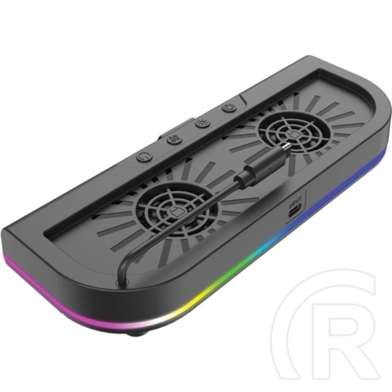 Venom Nintendo Switch 2 RGB LED hűtőállvány VS4962 (piros, fehér, kék, lila, rózsaszín, zöld, narancs, szivárvány, 3 seb