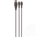Venom PS4 dupla töltőkábel 3 m (USB, 2 kontrollert tölt egy USB-portról, használat közben tölthető, fekete, VS2794)